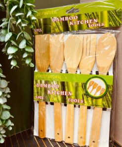 ست کفگیر چوبی بامبو کیفیت عالی و قیمت مناسب