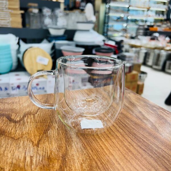 خرید و فروش فنجان پیرکس دو جداره آنتی شوک بسیار سبک و شیک با کیفیت عالی