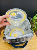 خرید اینترنتی ظرف غذا پیرکس دو عددی به همراه ساک گرم نگدارنده حجم ظرف 650 میلی لیتر بازرگانی تنها پیشتازان منطقه آزاد انزلی خرید بصورت مستقیم و بدون واسطه