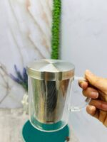 لیوان دمنوش پیرکس شعله مستقیم صافی استیل