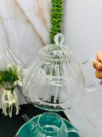 قوری پیرکس شفاف شعله مستقیم