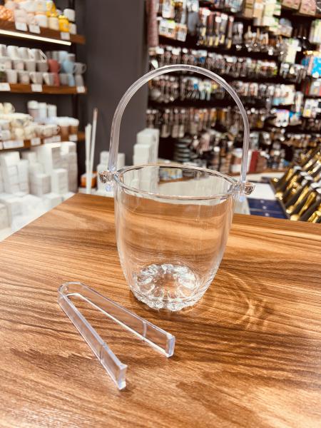 جا یخی کریستال وارداتی با انبر مقاوم و شیک برای سرو نوشیدنی – بازرگانی تنها پیشتازان