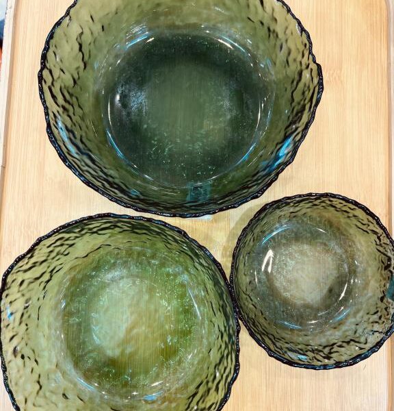 کاسه بلور دلی سه تایی DX40AG در سه سایز