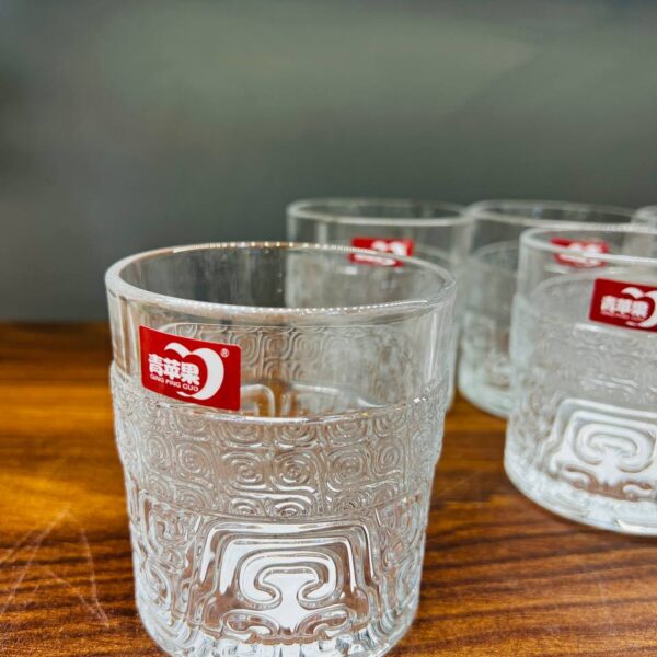 لیوان 6 عددی بلور کریستال درجه یک طرح دار وارداتی