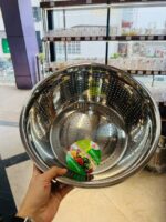 خرید اینترنتی آبکش گرد استیل ضد زنگ و رنگ ثابت وارداتی از چین در فروشگاه تنها پیشتازان