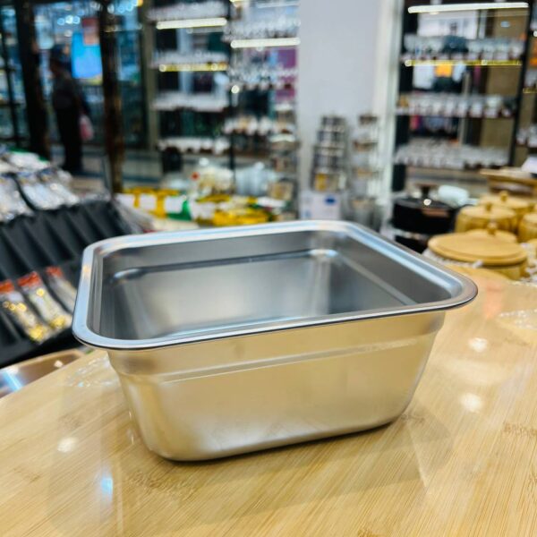 لگن مربع استیل نگیر ضد زنگ و رنگ ثابت وارداتی از چین در فروشگاه تنها پیشتازان