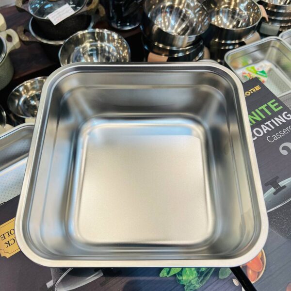 خرید لگن مربع استیل نگیر ضد زنگ و رنگ ثابت وارداتی از چین در فروشگاه تنها پیشتازان