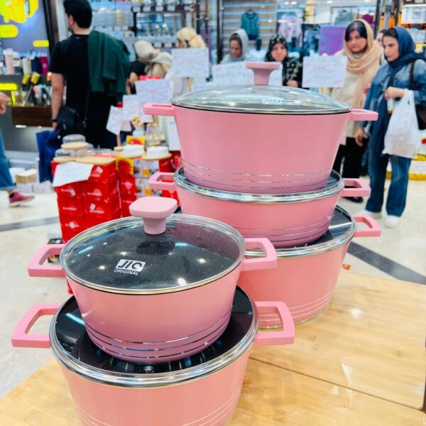 خرید اینترنتی سرویس قابلمه 10 پارچه گرانیت ضدخش ، کم روغن و نچسب وارداتی در فروشگاه تنها پیشتازان